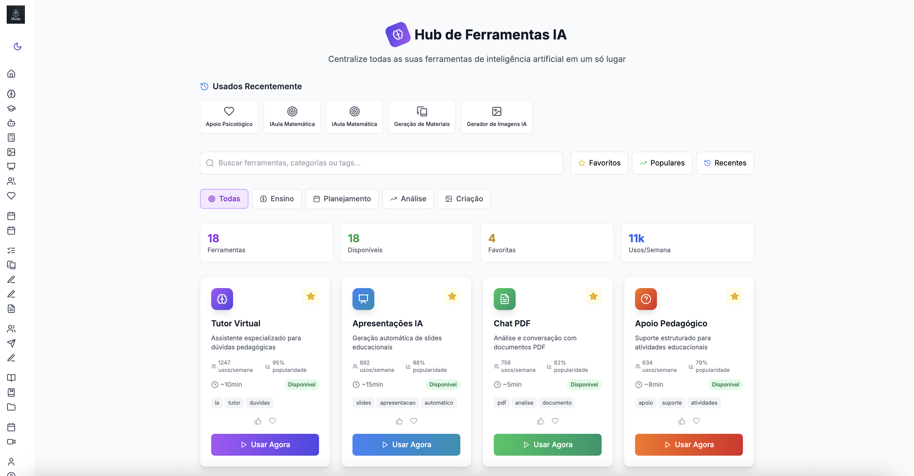 Hub de Ferramentas IA